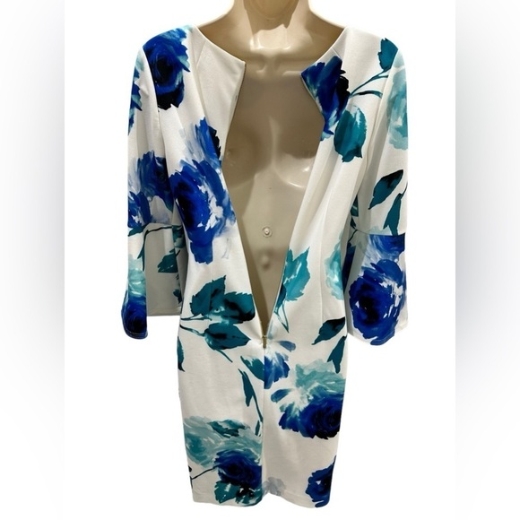 Calvin Klein Women's Peplum Sheath Dress - Picture 10 of 11